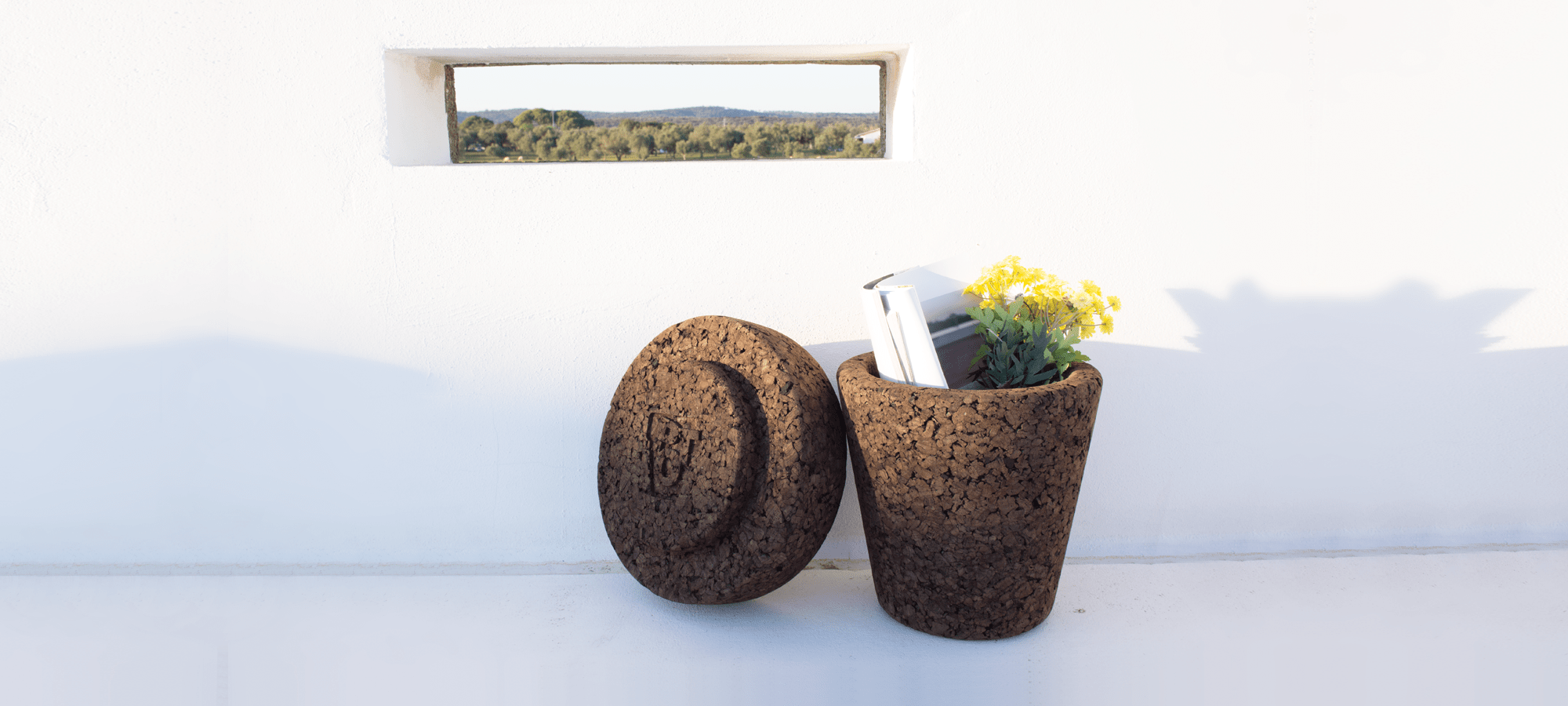 varas verdes pot cork stool