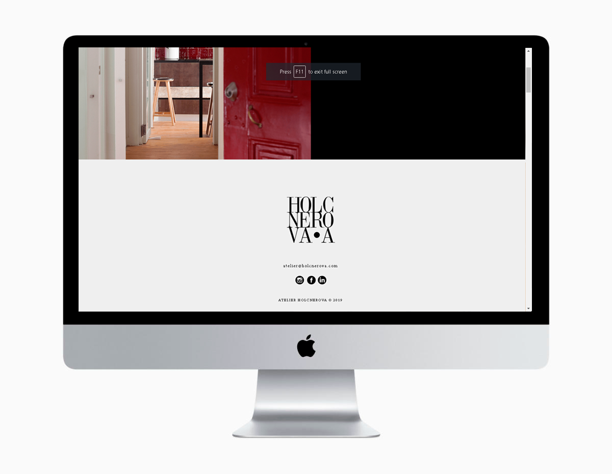 Atelier Holcnerova Website Development